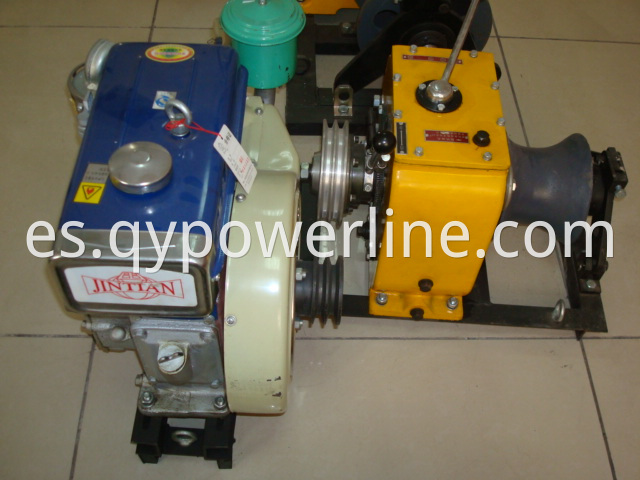 diesel engine powered winch